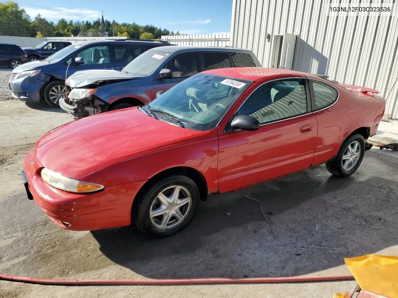 2003 Oldsmobile Alero Gl VIN: 1G3NL12F03C323536 Lot: 74764234