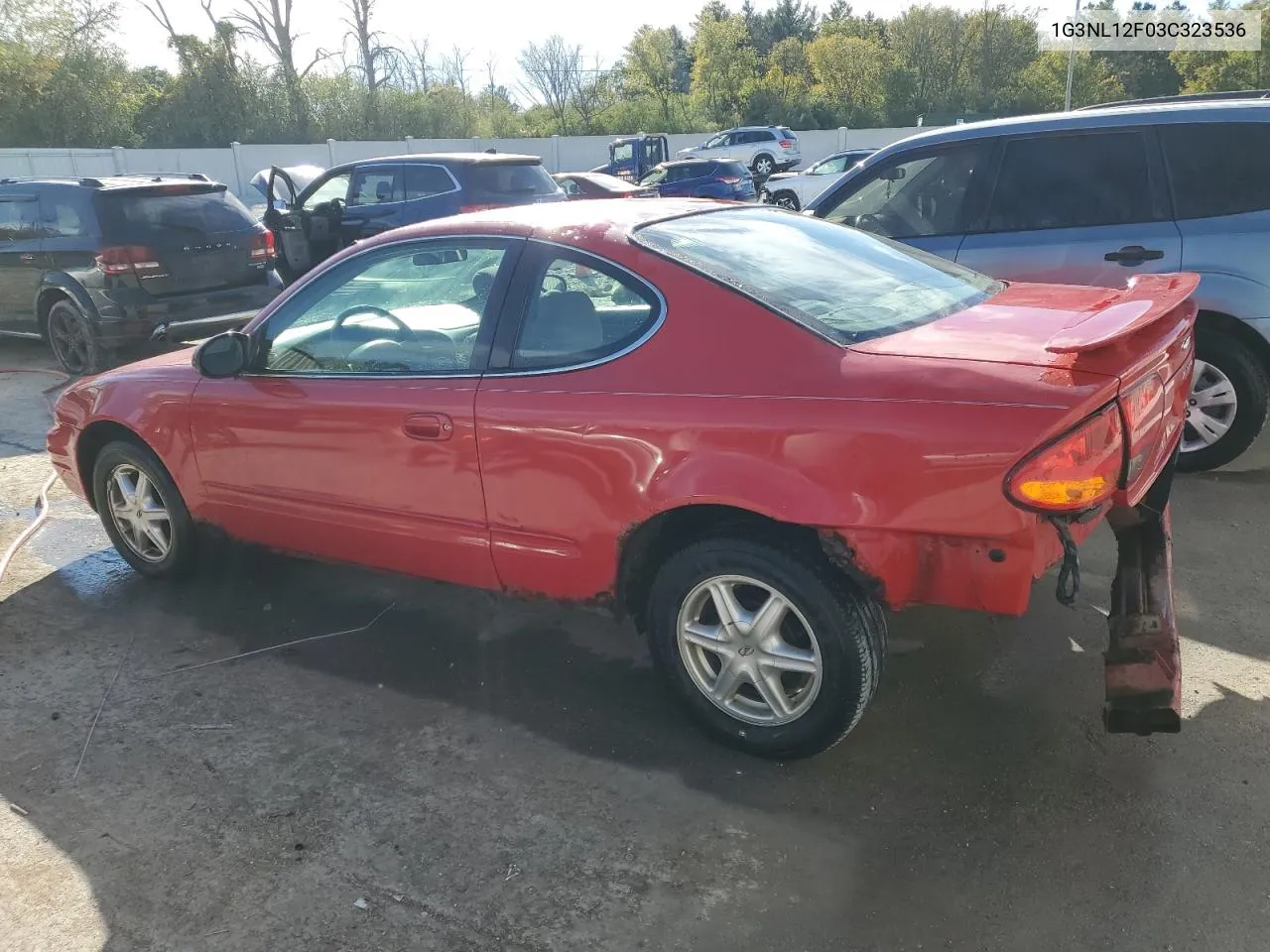 2003 Oldsmobile Alero Gl VIN: 1G3NL12F03C323536 Lot: 74764234