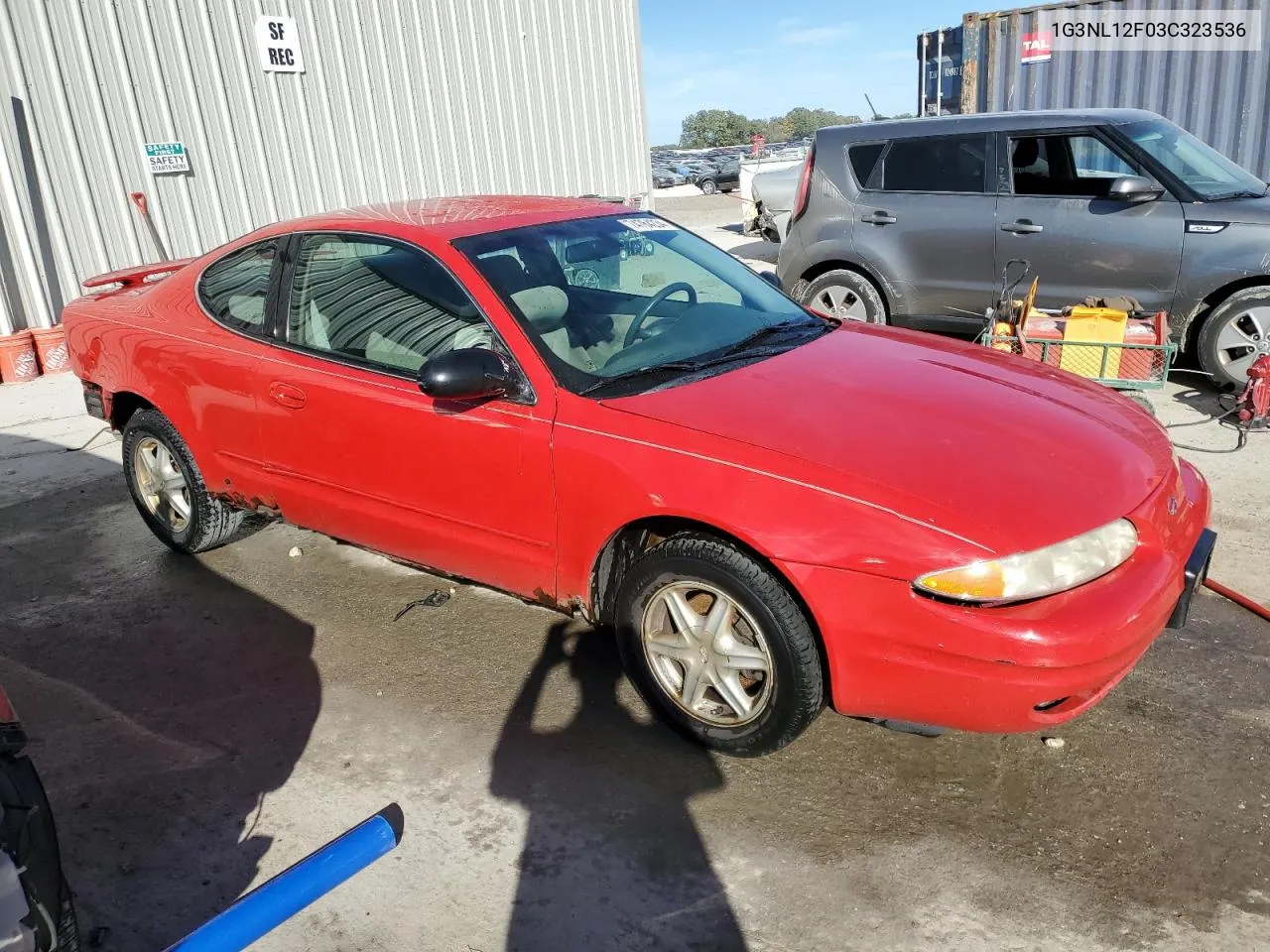 2003 Oldsmobile Alero Gl VIN: 1G3NL12F03C323536 Lot: 74764234