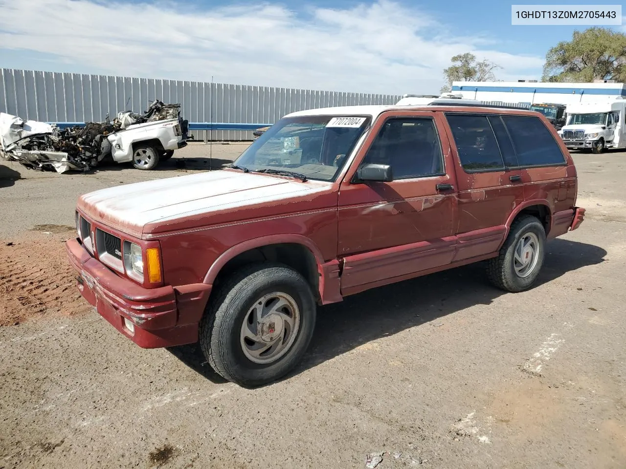 1991 Oldsmobile Bravada VIN: 1GHDT13Z0M2705443 Lot: 77072004