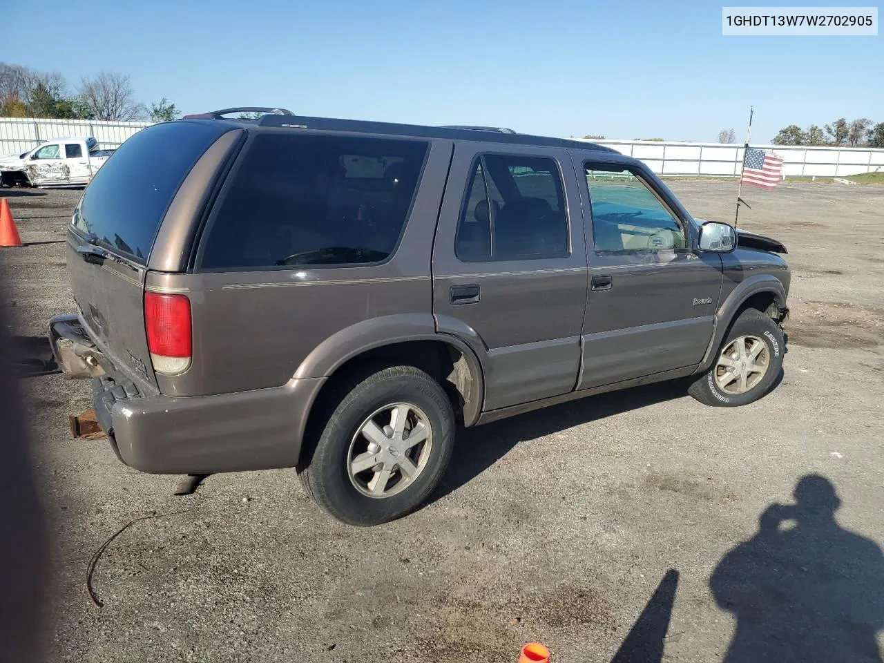 1998 Oldsmobile Bravada VIN: 1GHDT13W7W2702905 Lot: 77417944