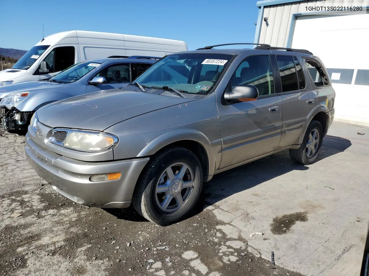 2002 Oldsmobile Bravada VIN: 1GHDT13S022116280 Lot: 80357224