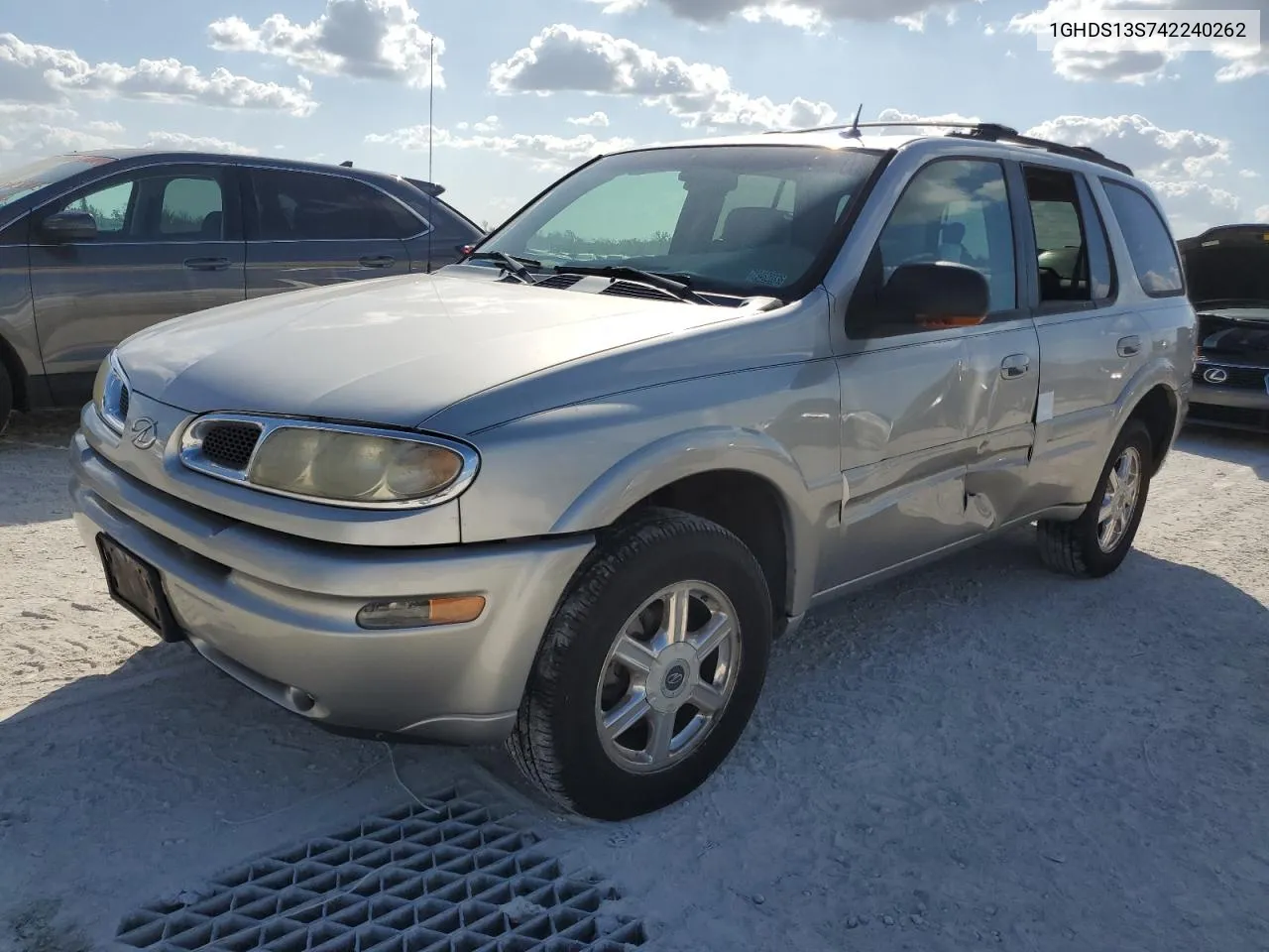 2004 Oldsmobile Bravada VIN: 1GHDS13S742240262 Lot: 75708934