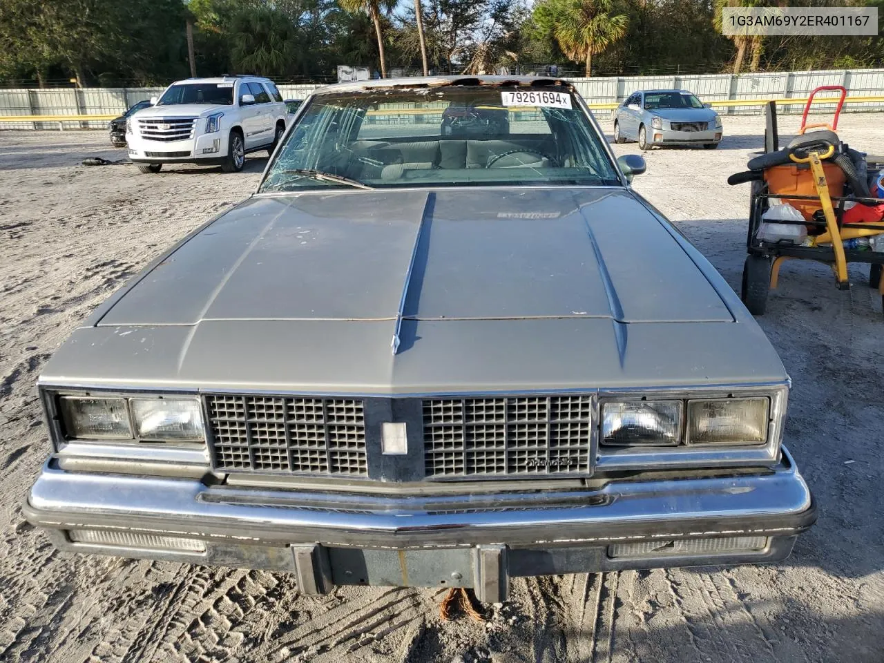 1984 Oldsmobile Cutlass Supreme Brougham VIN: 1G3AM69Y2ER401167 Lot: 79261694