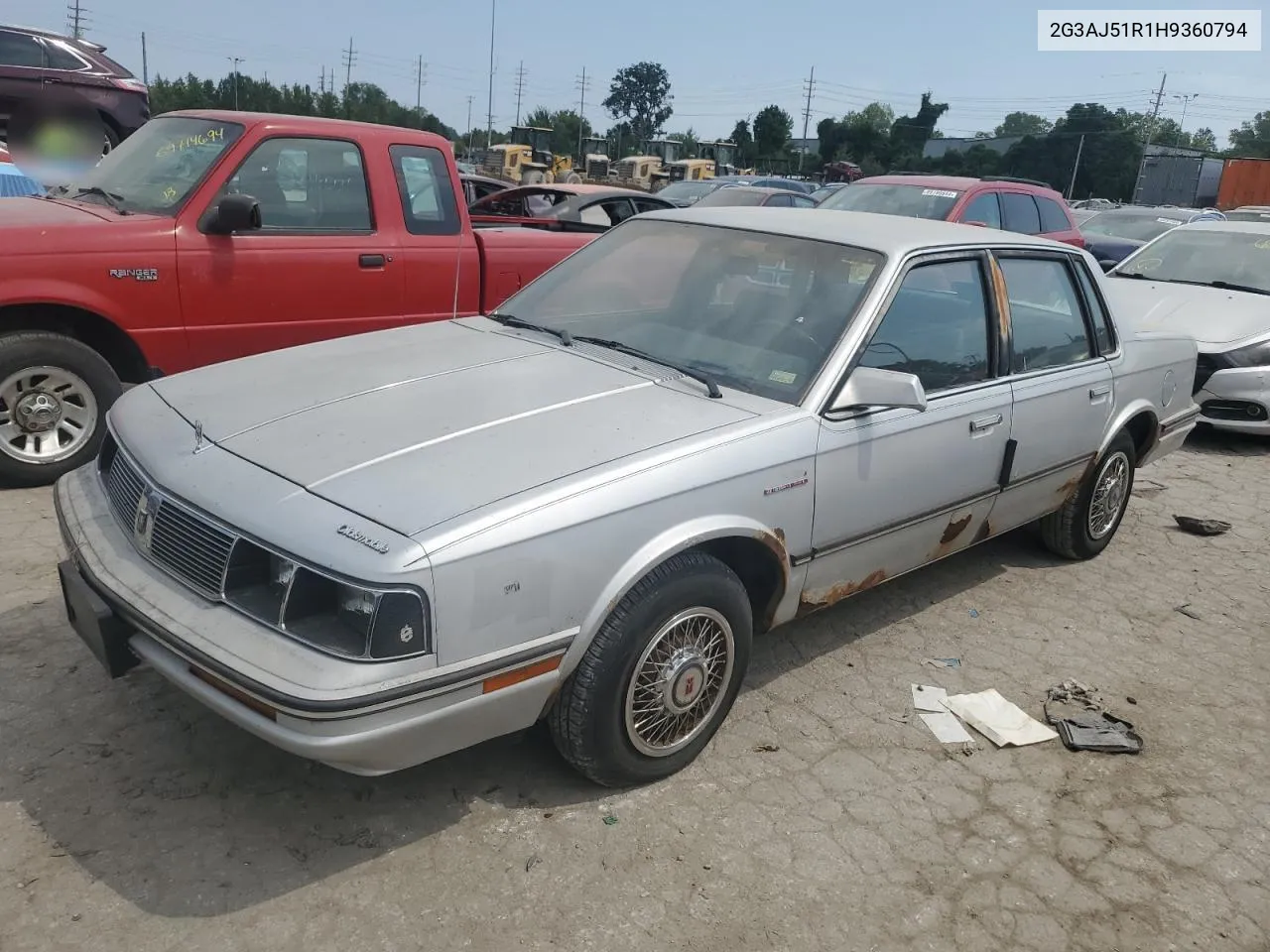 1987 Oldsmobile Cutlass Ciera VIN: 2G3AJ51R1H9360794 Lot: 69714324