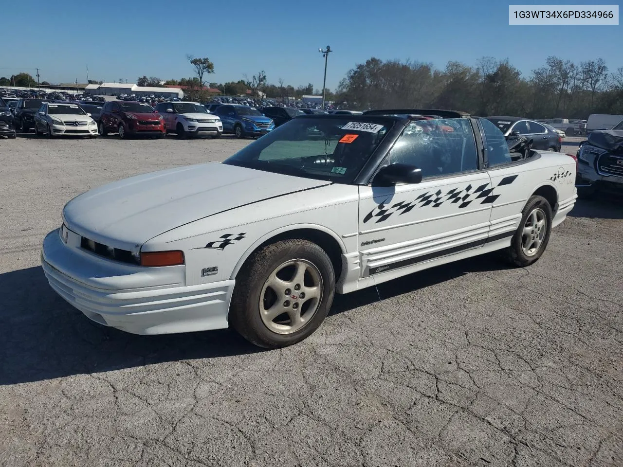 1993 Oldsmobile Cutlass Supreme VIN: 1G3WT34X6PD334966 Lot: 75251654