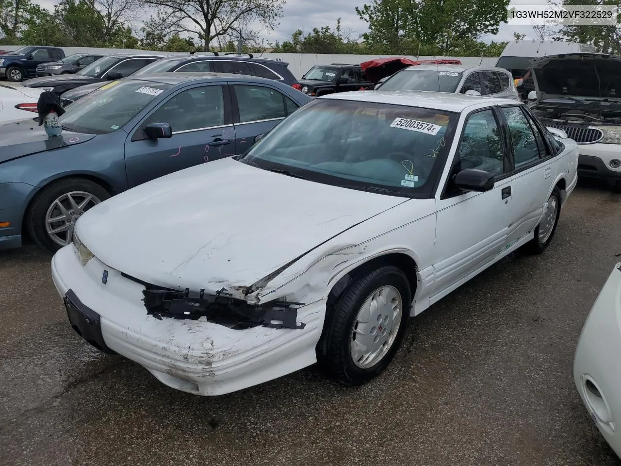 1997 Oldsmobile Cutlass Supreme Sl VIN: 1G3WH52M2VF322529 Lot: 52003574