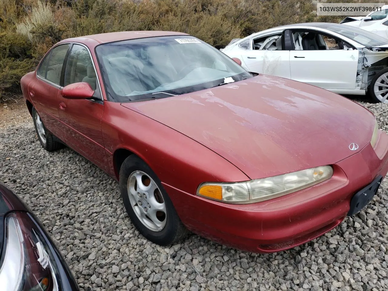 1998 Oldsmobile Intrigue Gl VIN: 1G3WS52K2WF398611 Lot: 71765394