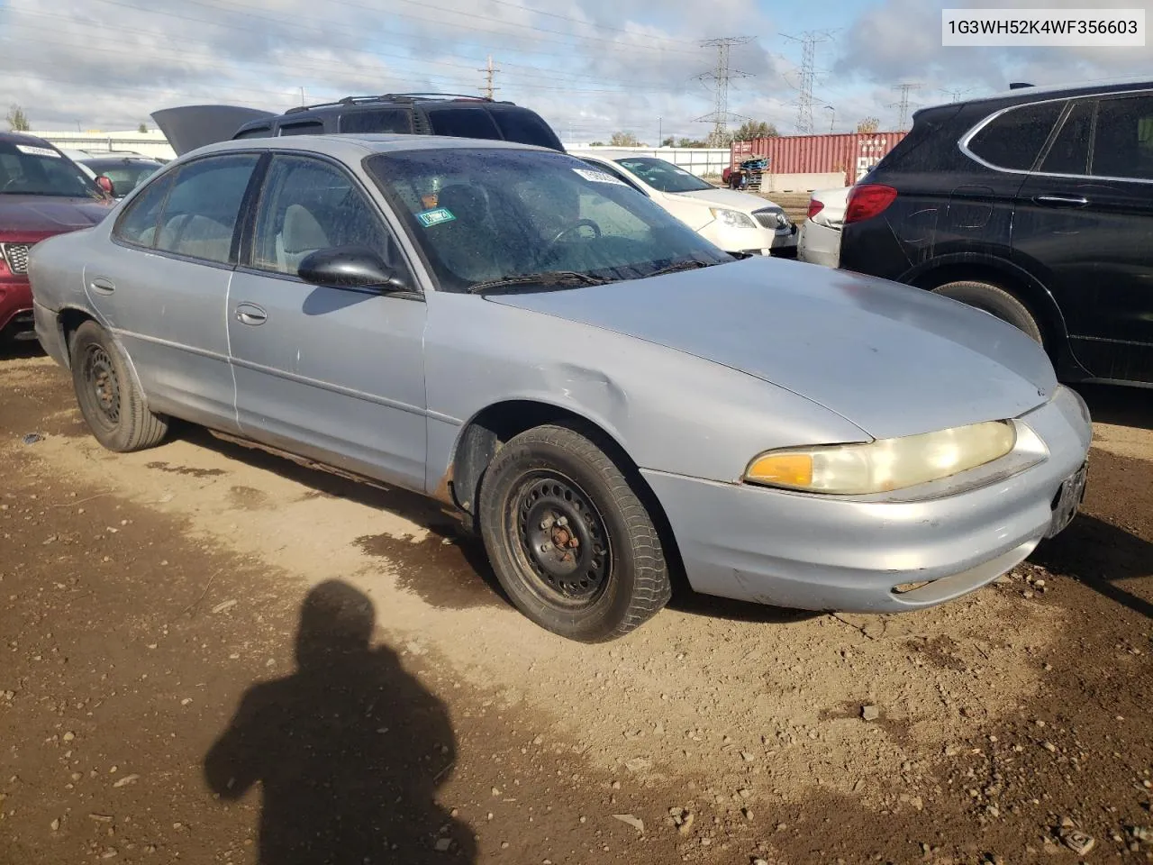 1998 Oldsmobile Intrigue VIN: 1G3WH52K4WF356603 Lot: 75902304