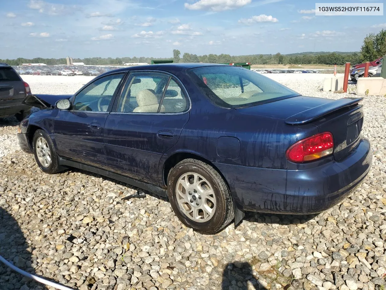 2000 Oldsmobile Intrigue Gl VIN: 1G3WS52H3YF116774 Lot: 70325574