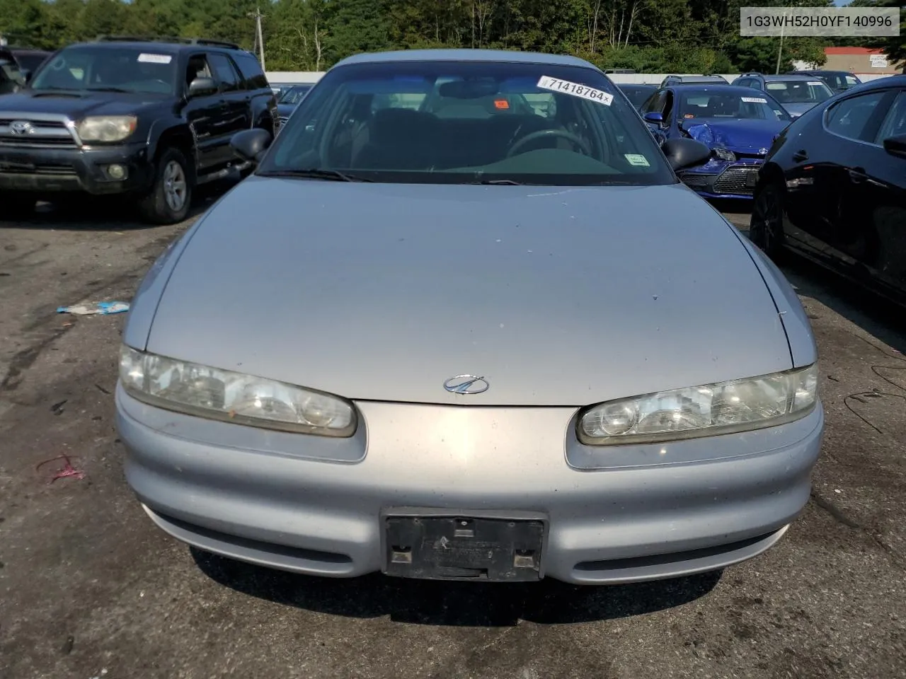 2000 Oldsmobile Intrigue Gx VIN: 1G3WH52H0YF140996 Lot: 71418764