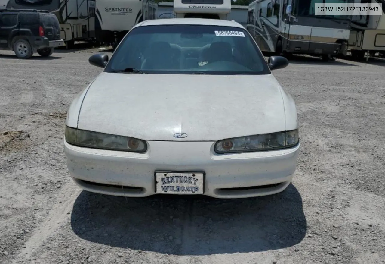 2002 Oldsmobile Intrigue Gx VIN: 1G3WH52H72F130943 Lot: 58760484