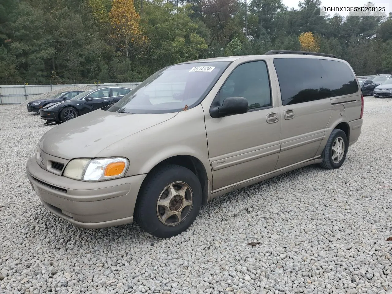 2000 Oldsmobile Silhouette Luxury VIN: 1GHDX13E5YD208125 Lot: 78974524