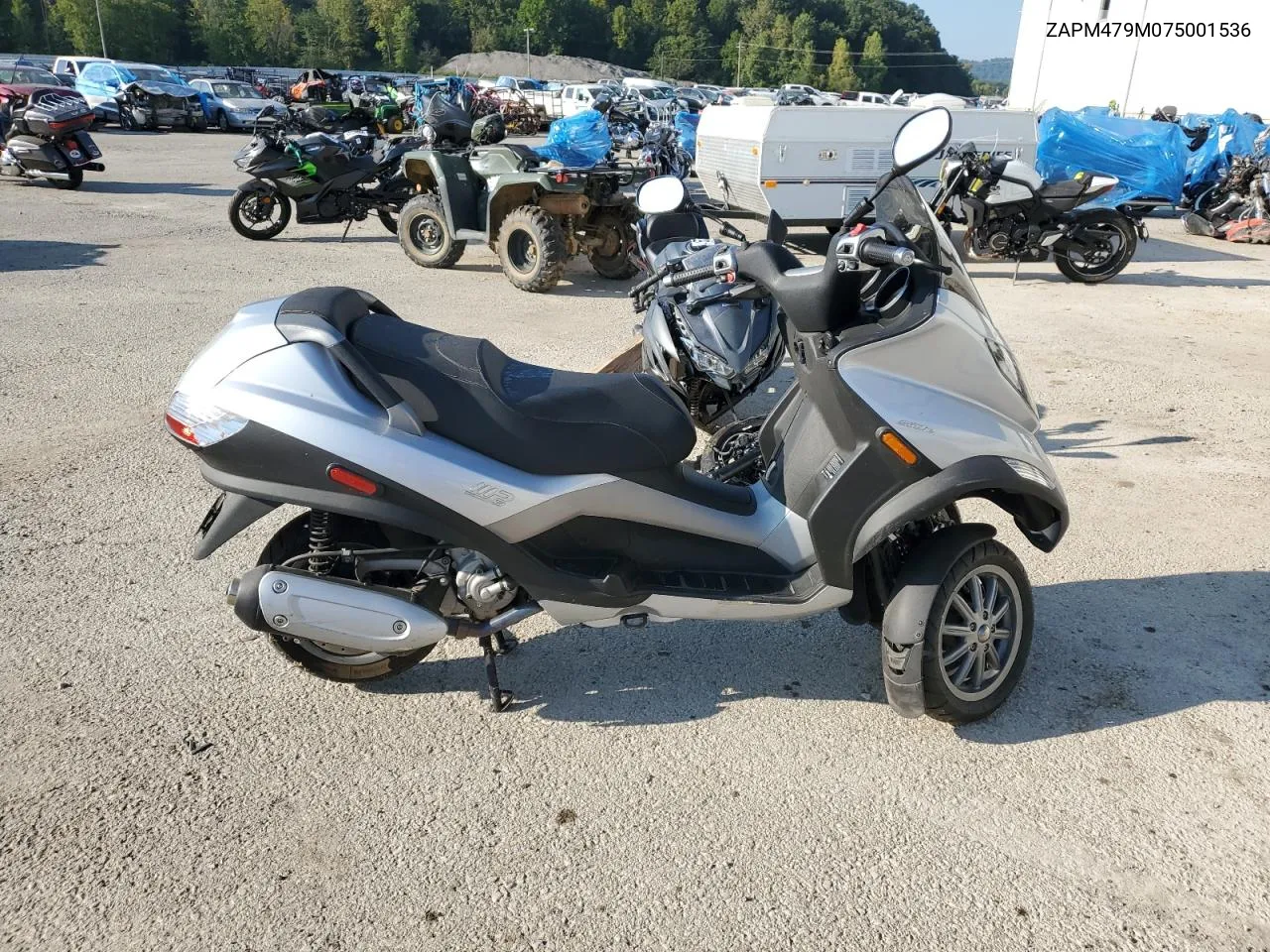 2007 Piaggio Mp3 VIN: ZAPM479M075001536 Lot: 68514924