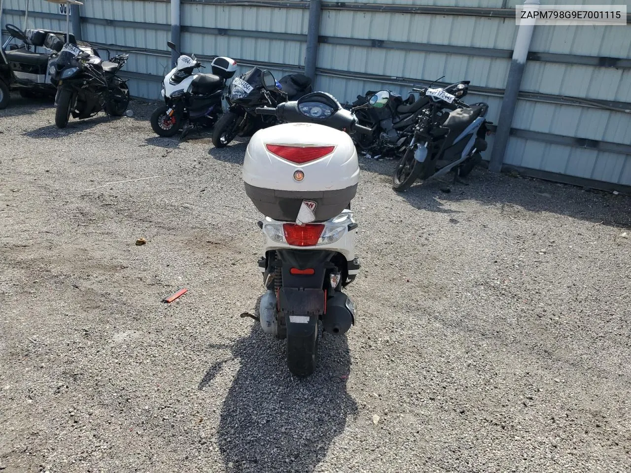 2014 Piaggio Fly 150 VIN: ZAPM798G9E7001115 Lot: 49187494