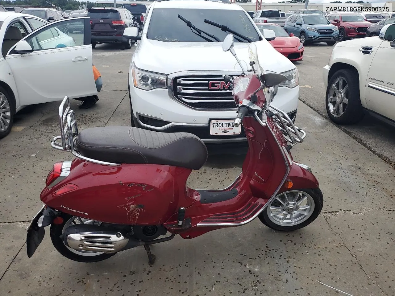 2019 Piaggio Vespa VIN: ZAPM818G8K5900375 Lot: 74680574