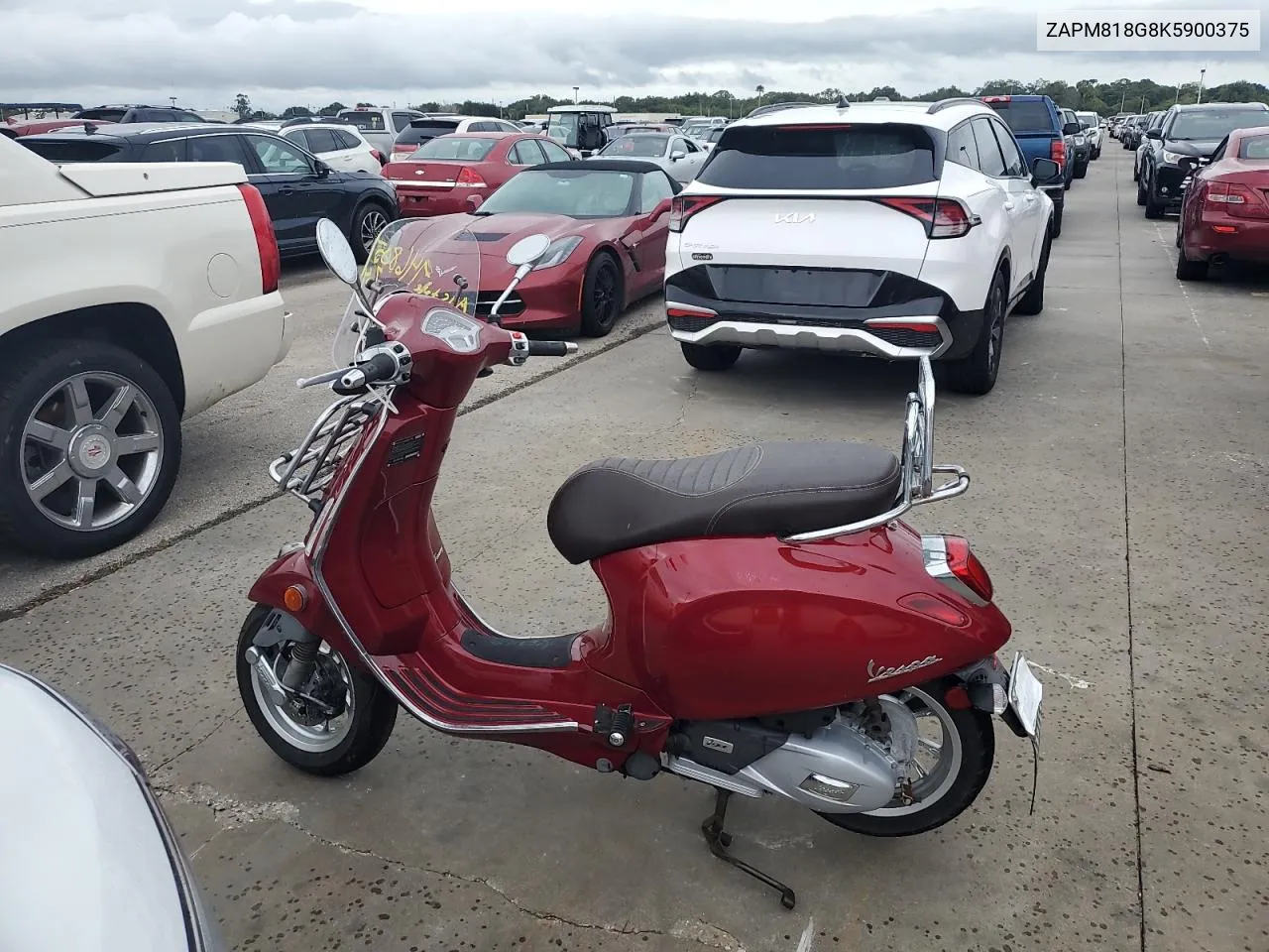 2019 Piaggio Vespa VIN: ZAPM818G8K5900375 Lot: 74680574