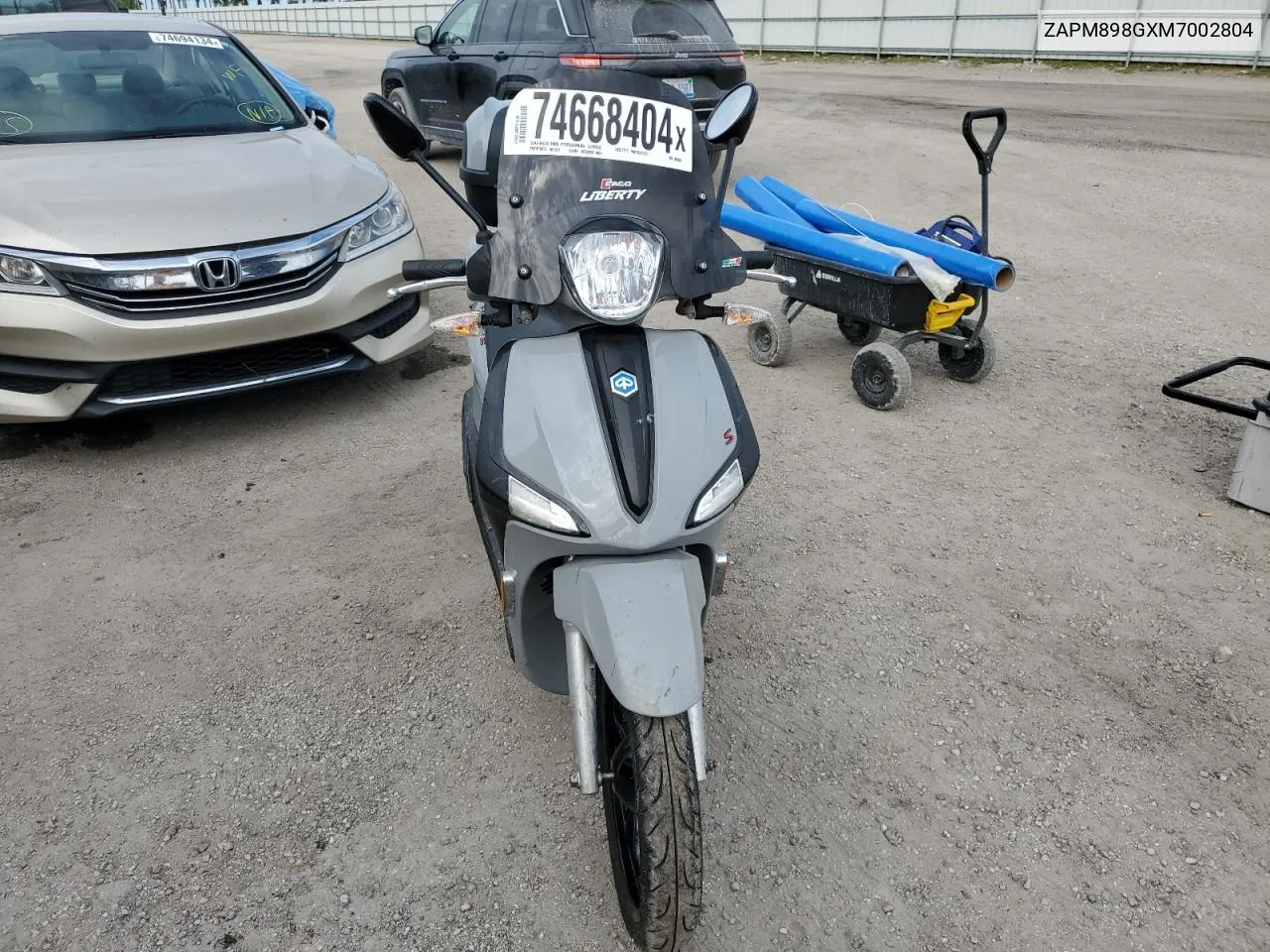 2021 Piaggio Liberty 150 VIN: ZAPM898GXM7002804 Lot: 74668404