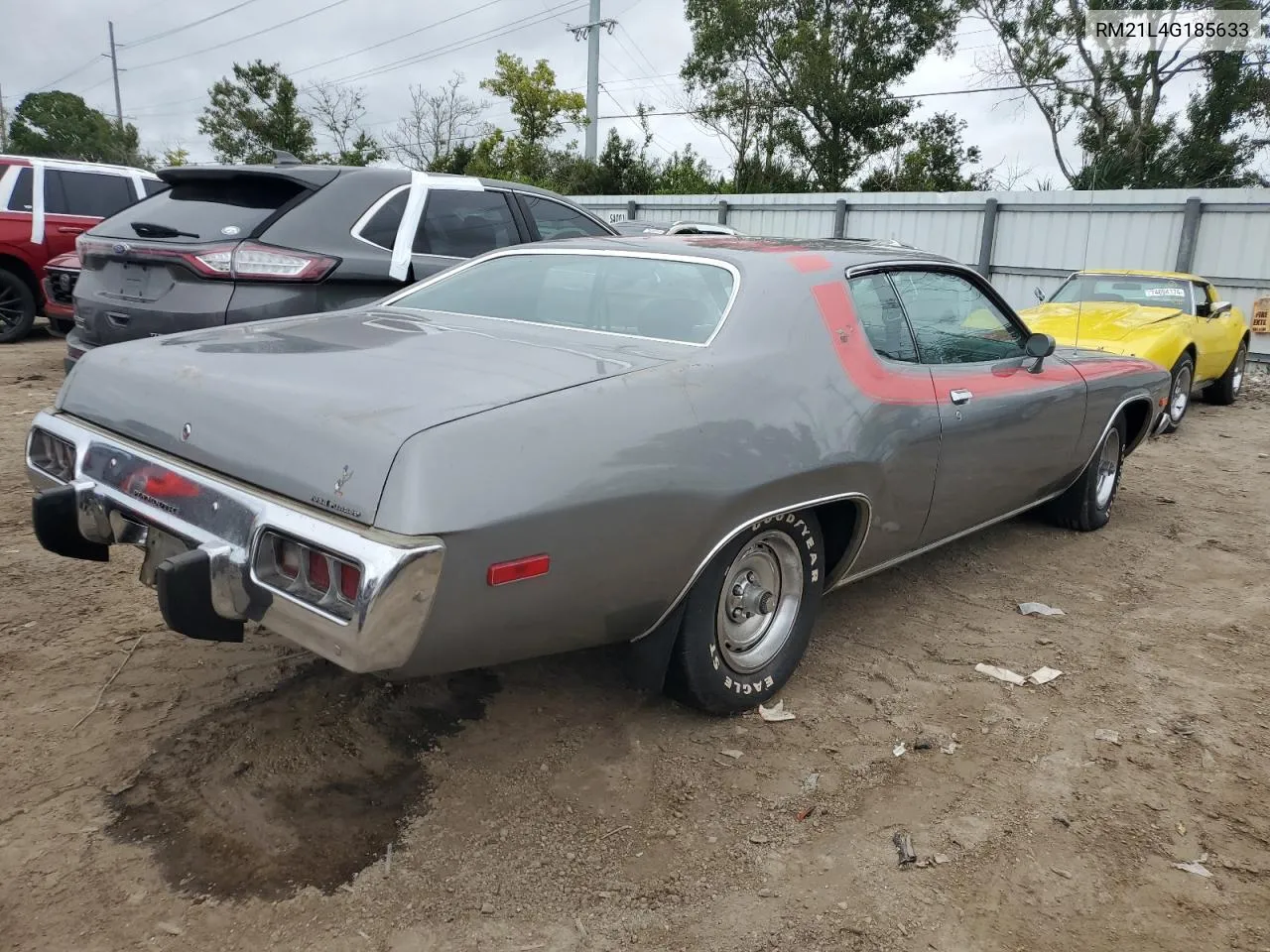 1974 Plymouth Roadrunner VIN: RM21L4G185633 Lot: 74692874