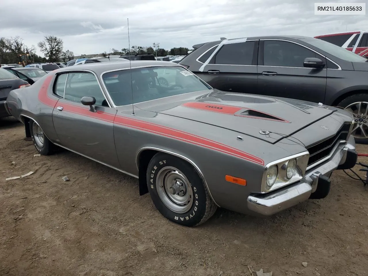 1974 Plymouth Roadrunner VIN: RM21L4G185633 Lot: 74692874