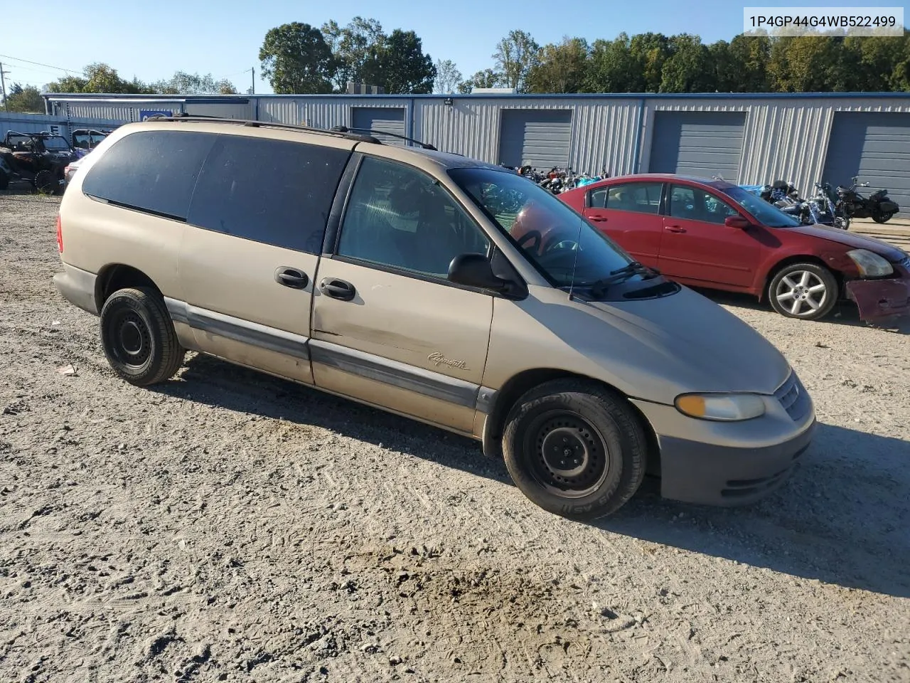 1998 Plymouth Grand Voyager Se VIN: 1P4GP44G4WB522499 Lot: 73675104