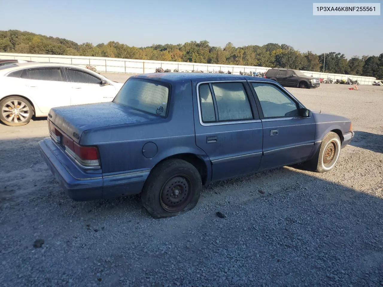 1992 Plymouth Acclaim VIN: 1P3XA46K8NF255561 Lot: 74290964