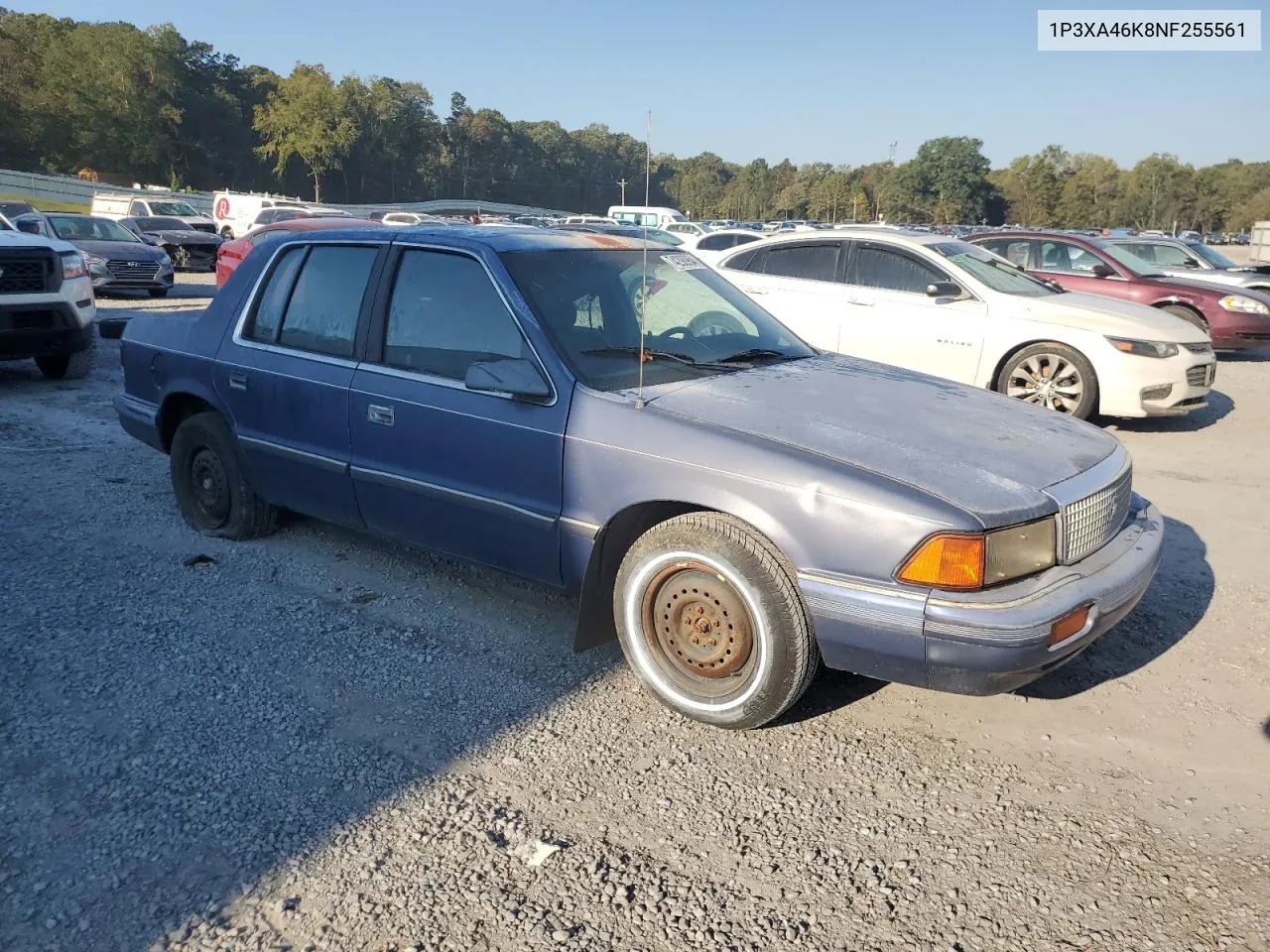 1992 Plymouth Acclaim VIN: 1P3XA46K8NF255561 Lot: 74290964