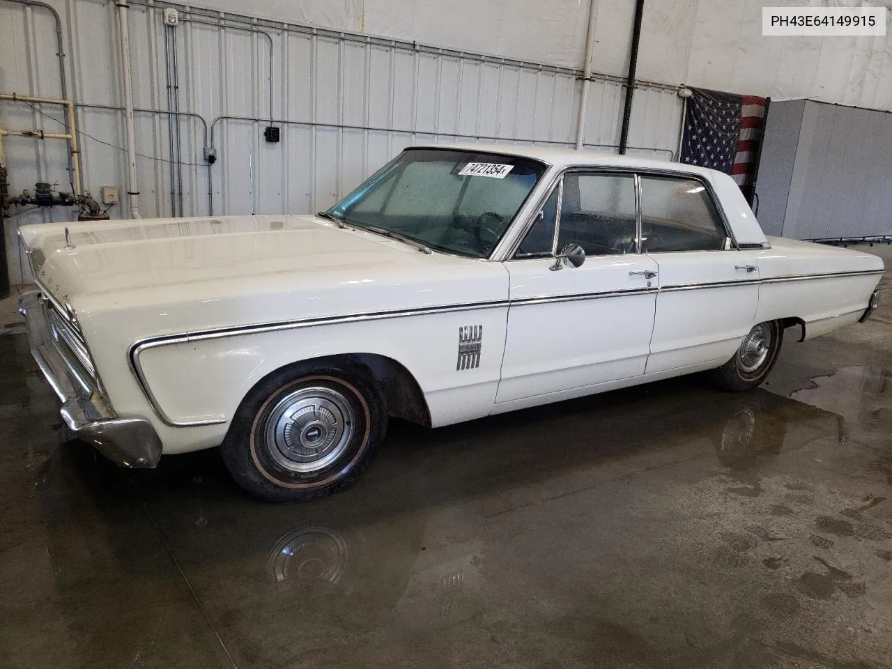 1966 Plymouth Fury VIN: PH43E64149915 Lot: 74721354