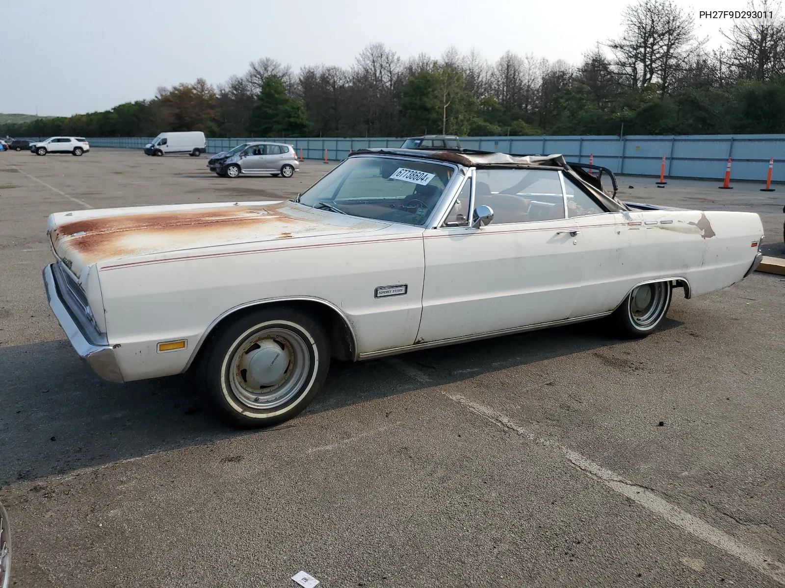 1969 Plymouth Fury VIN: PH27F9D293011 Lot: 67738604