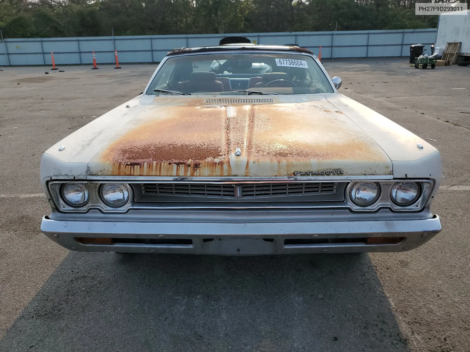 1969 Plymouth Fury VIN: PH27F9D293011 Lot: 67738604