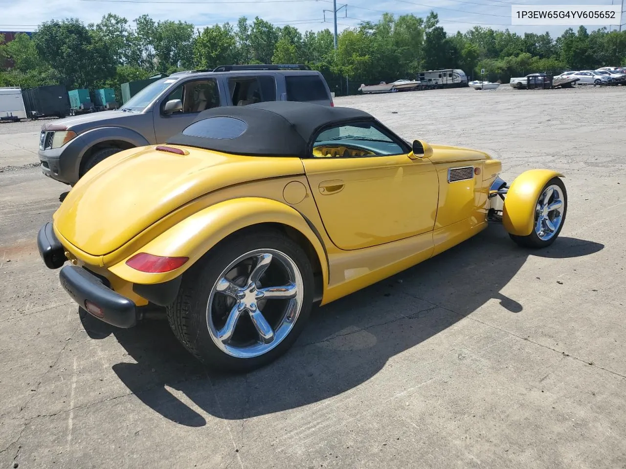 2000 Plymouth Prowler VIN: 1P3EW65G4YV605652 Lot: 61837594