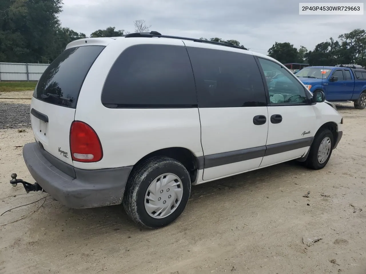 1998 Plymouth Voyager Se VIN: 2P4GP4530WR729663 Lot: 74953994