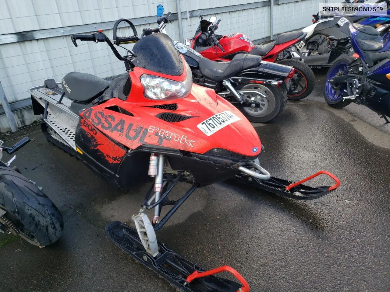 2009 Polaris 800 Pro VIN: SN1PL8ES89C687509 Lot: 76705374