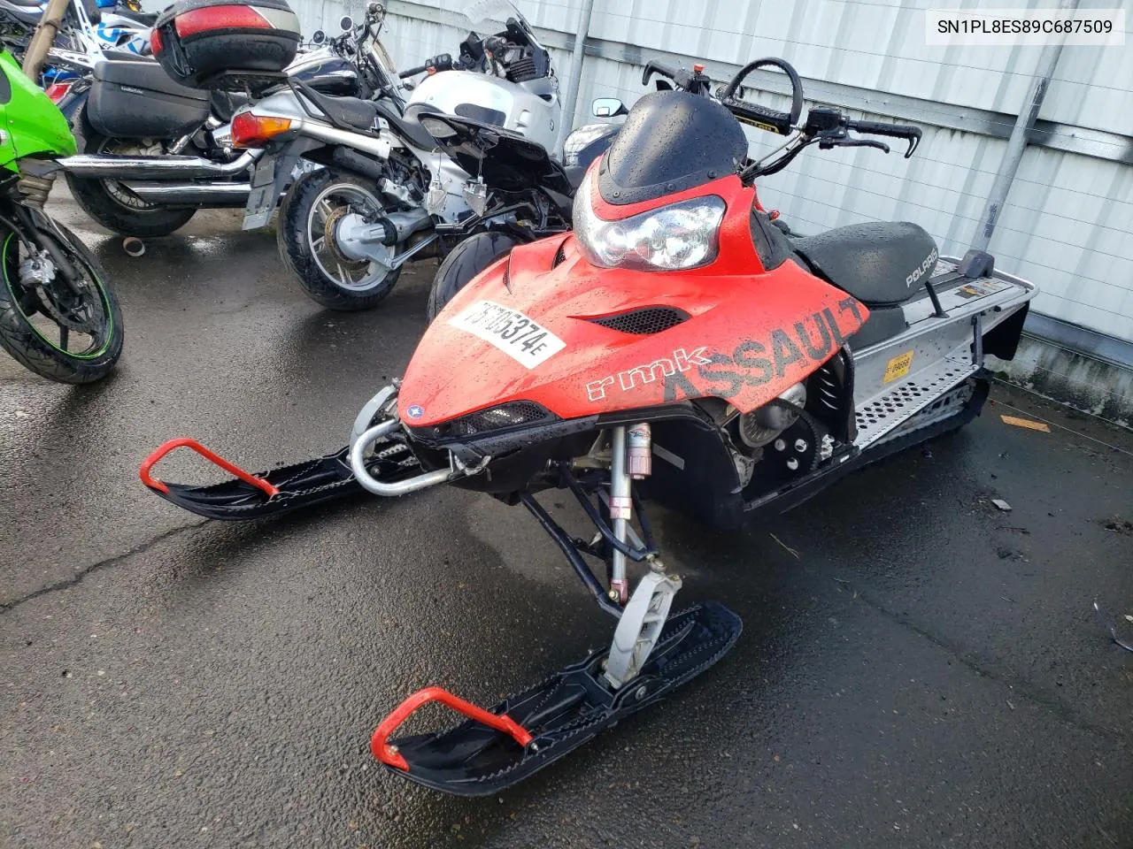 2009 Polaris 800 Pro VIN: SN1PL8ES89C687509 Lot: 76705374