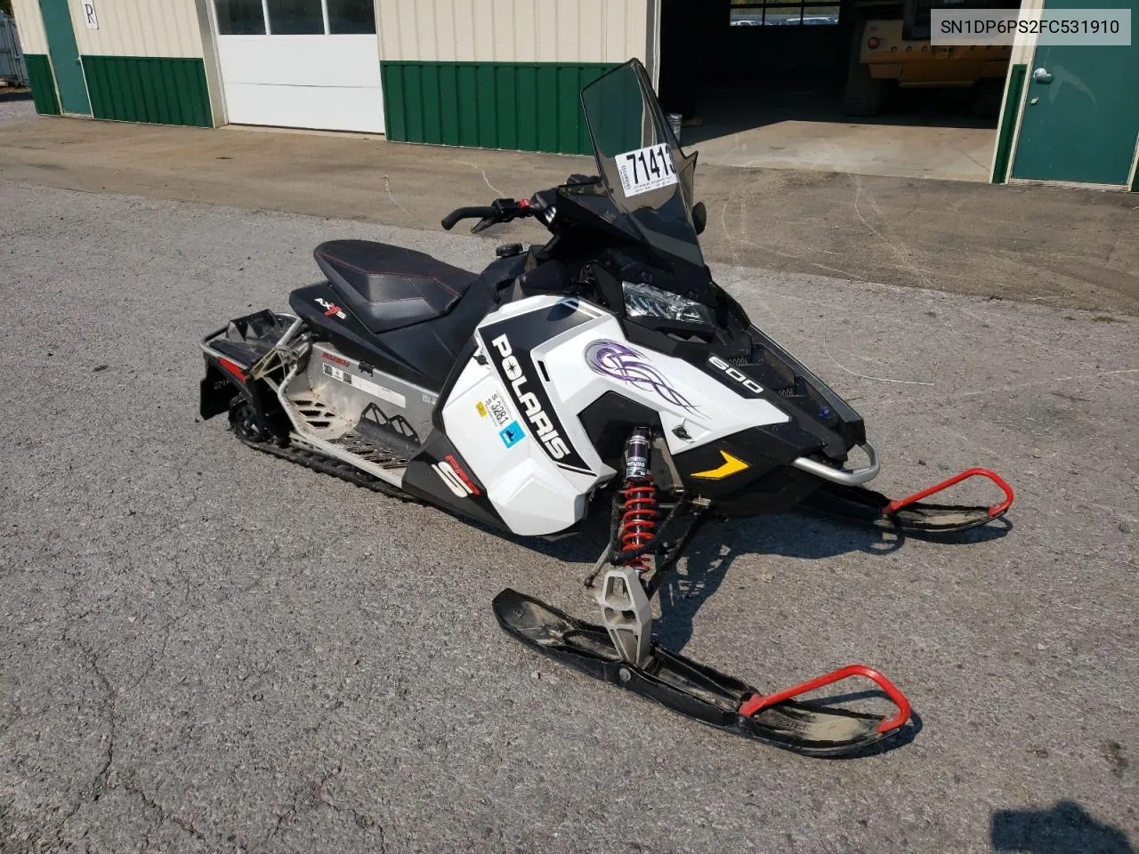 2015 Polaris 600 Rush VIN: SN1DP6PS2FC531910 Lot: 71413394