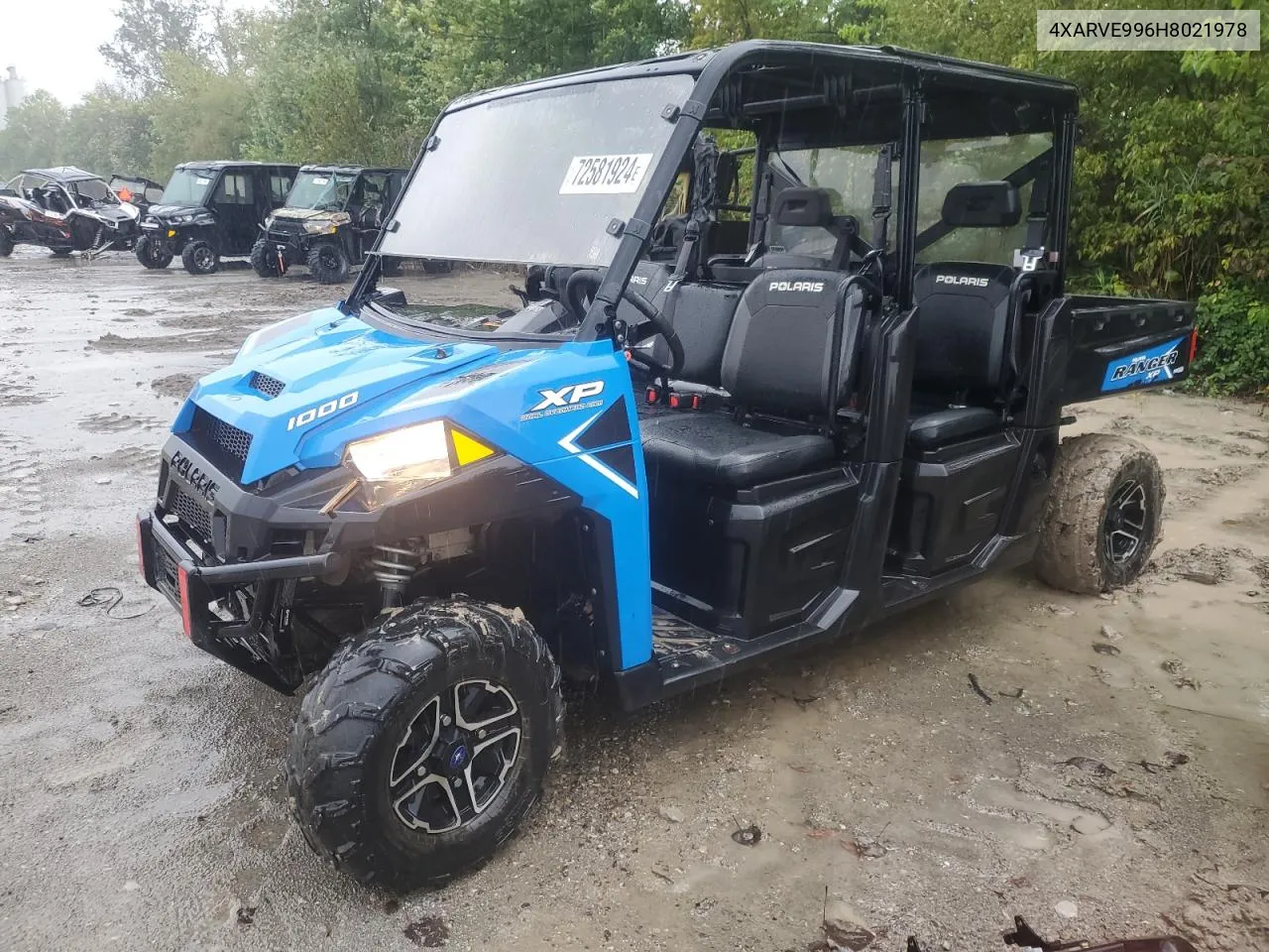 2017 Polaris Ranger Crew Xp 1000 Eps VIN: 4XARVE996H8021978 Lot: 72581924