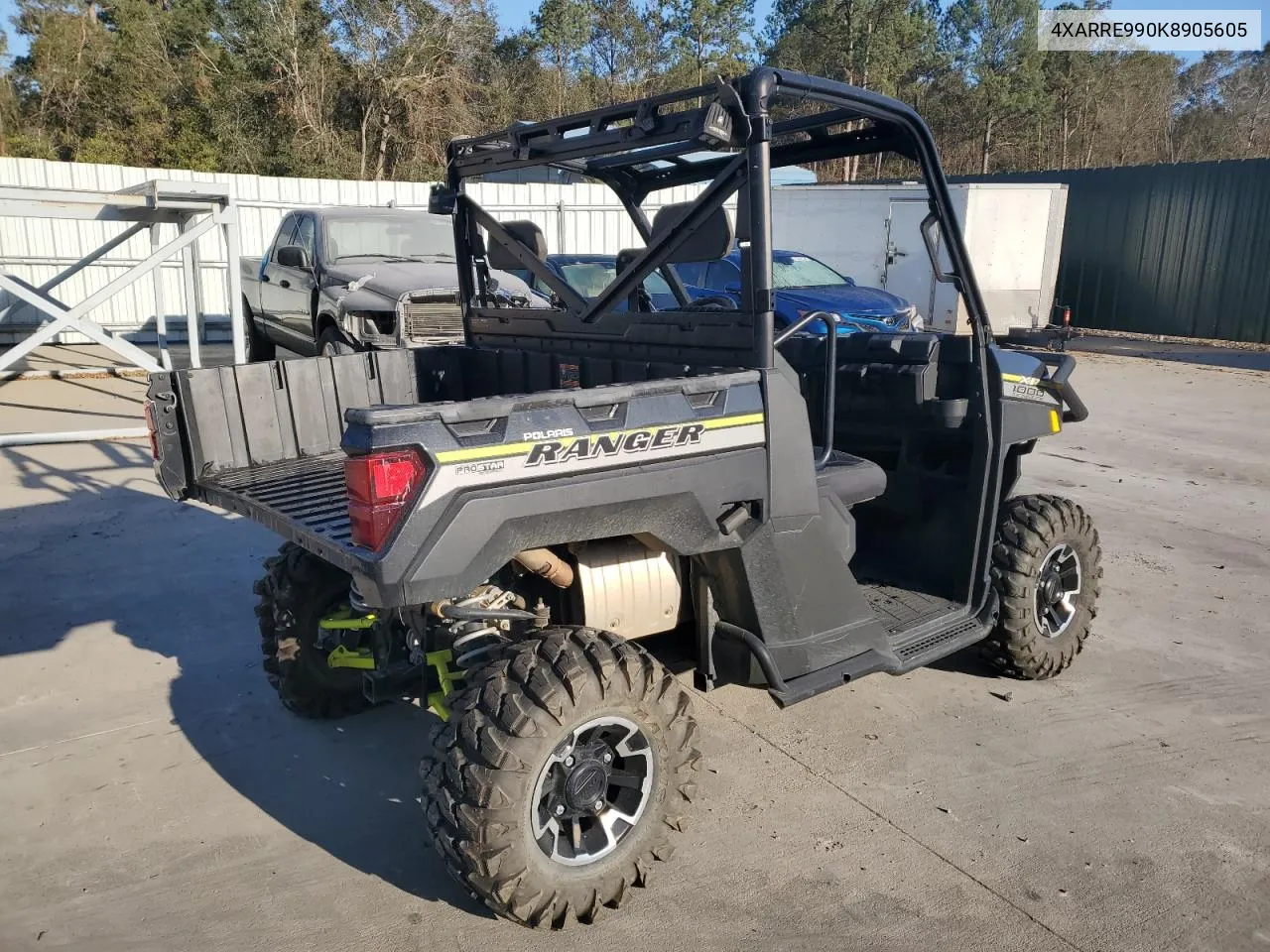 2019 Polaris Ranger Xp 1000 Eps VIN: 4XARRE990K8905605 Lot: 73593084