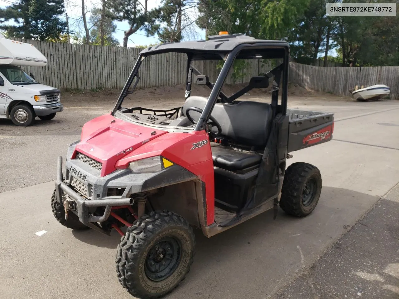 2019 Polaris Ranger Xp 900 Eps VIN: 3NSRTE872KE748772 Lot: 74658824