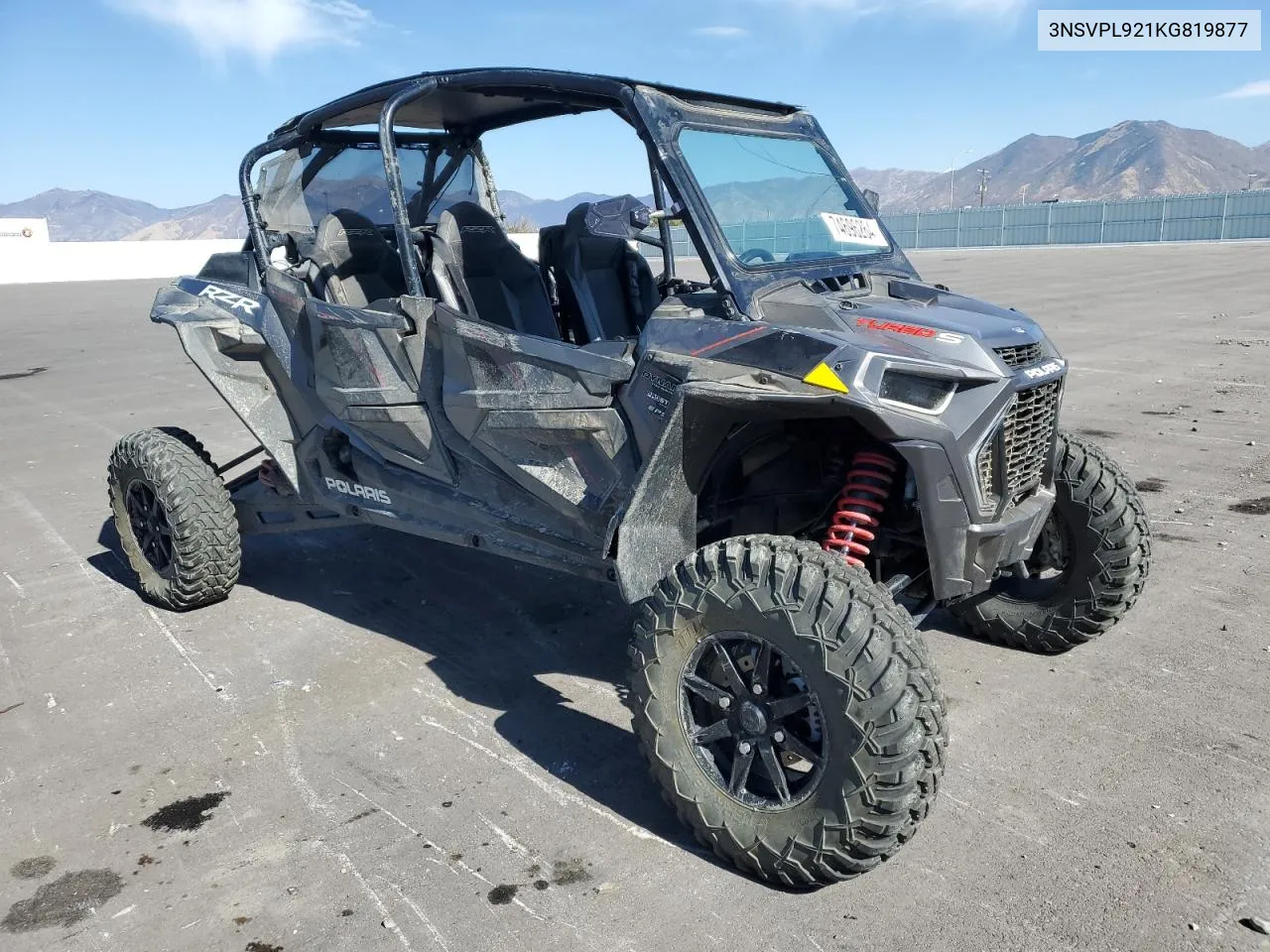 2019 Polaris Rzr Xp 4 Turbo S VIN: 3NSVPL921KG819877 Lot: 74696264