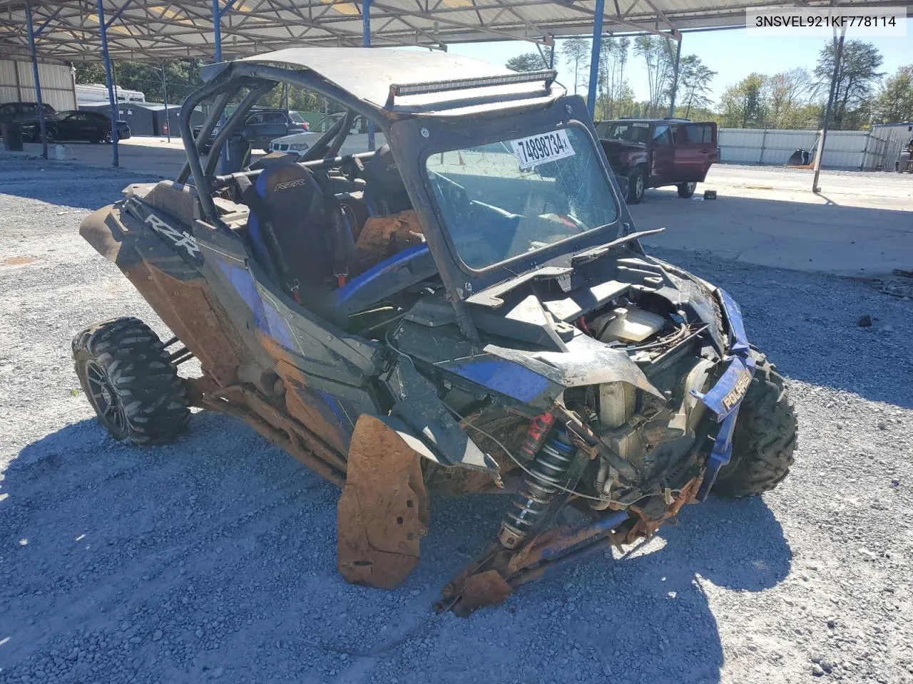 2019 Polaris Rzr Xp Turbo S VIN: 3NSVEL921KF778114 Lot: 74898734