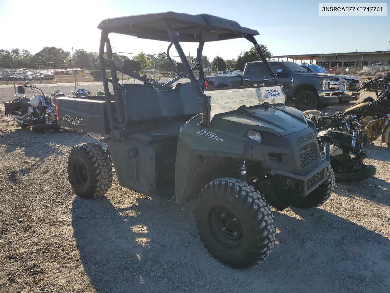 2019 Polaris Ranger 570 Full-Size VIN: 3NSRCA577KE747761 Lot: 75223124