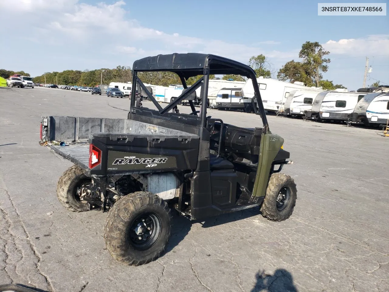 2019 Polaris Ranger Xp 900 Eps VIN: 3NSRTE87XKE748566 Lot: 75468564