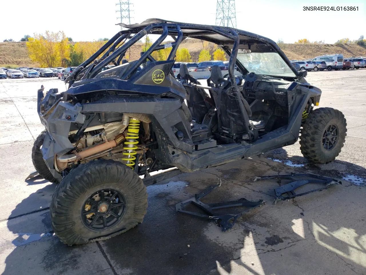 2020 Polaris Rzr Pro Xp 4 Sport VIN: 3NSR4E924LG163861 Lot: 77158334