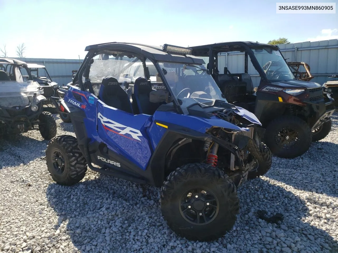 2021 Polaris Rzr Trail S 1000 Premium VIN: 3NSASE993MN860905 Lot: 73485954