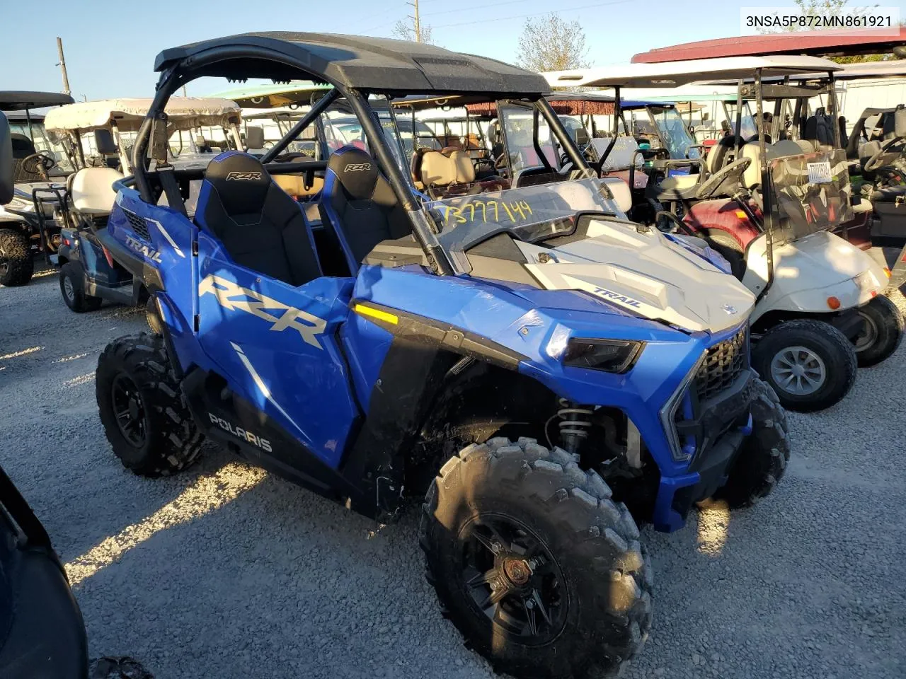 2021 Polaris Rzr Trail Premium VIN: 3NSA5P872MN861921 Lot: 73777144