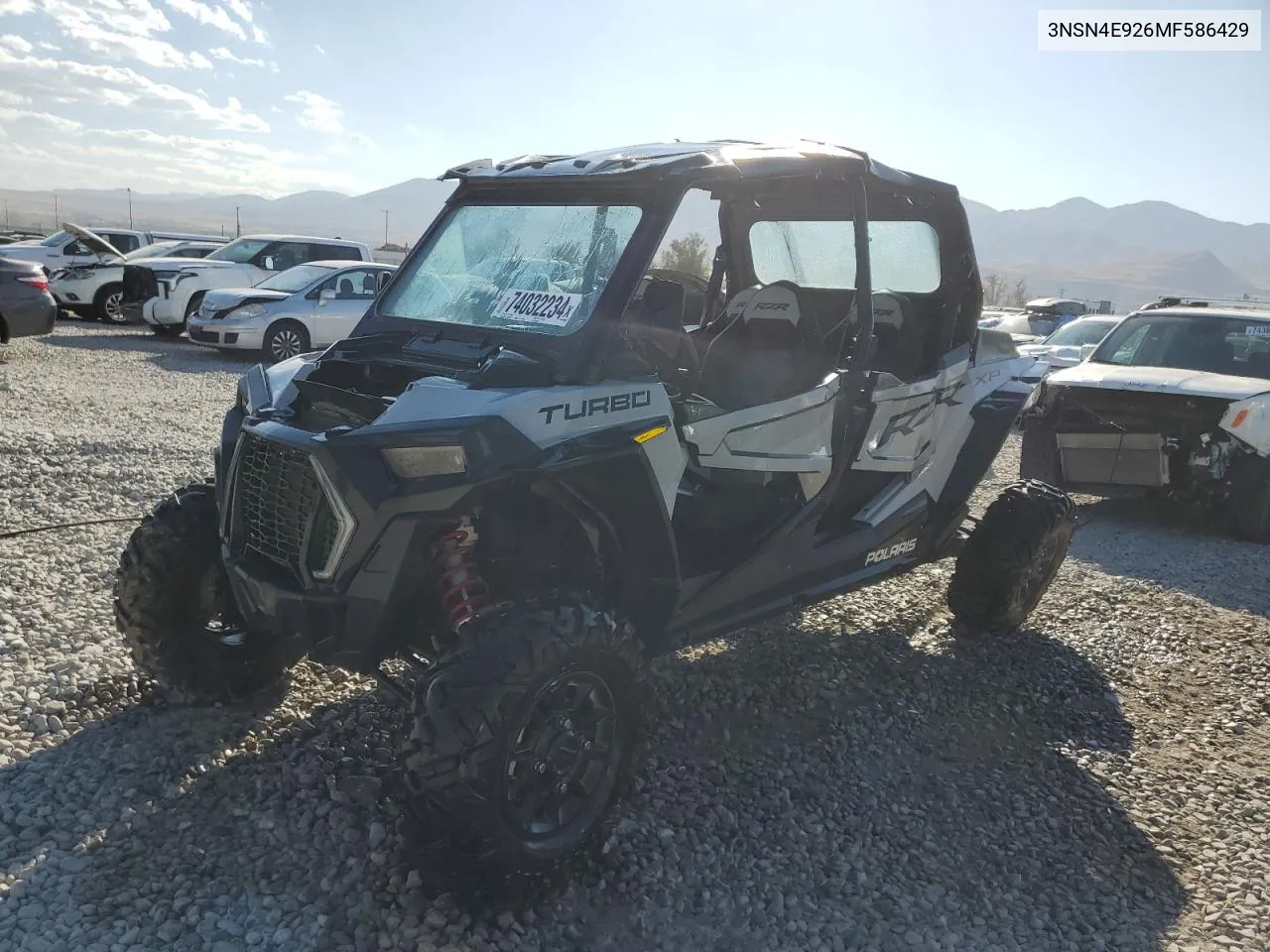 2021 Polaris Rzr Xp 4 Turbo VIN: 3NSN4E926MF586429 Lot: 74032234