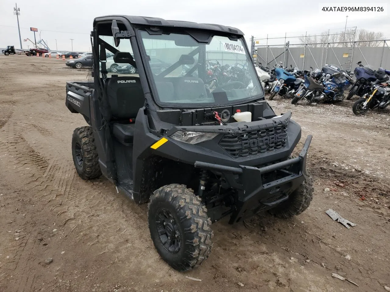 2021 Polaris Ranger 1000 Eps VIN: 4XATAE996M8394126 Lot: 80104174