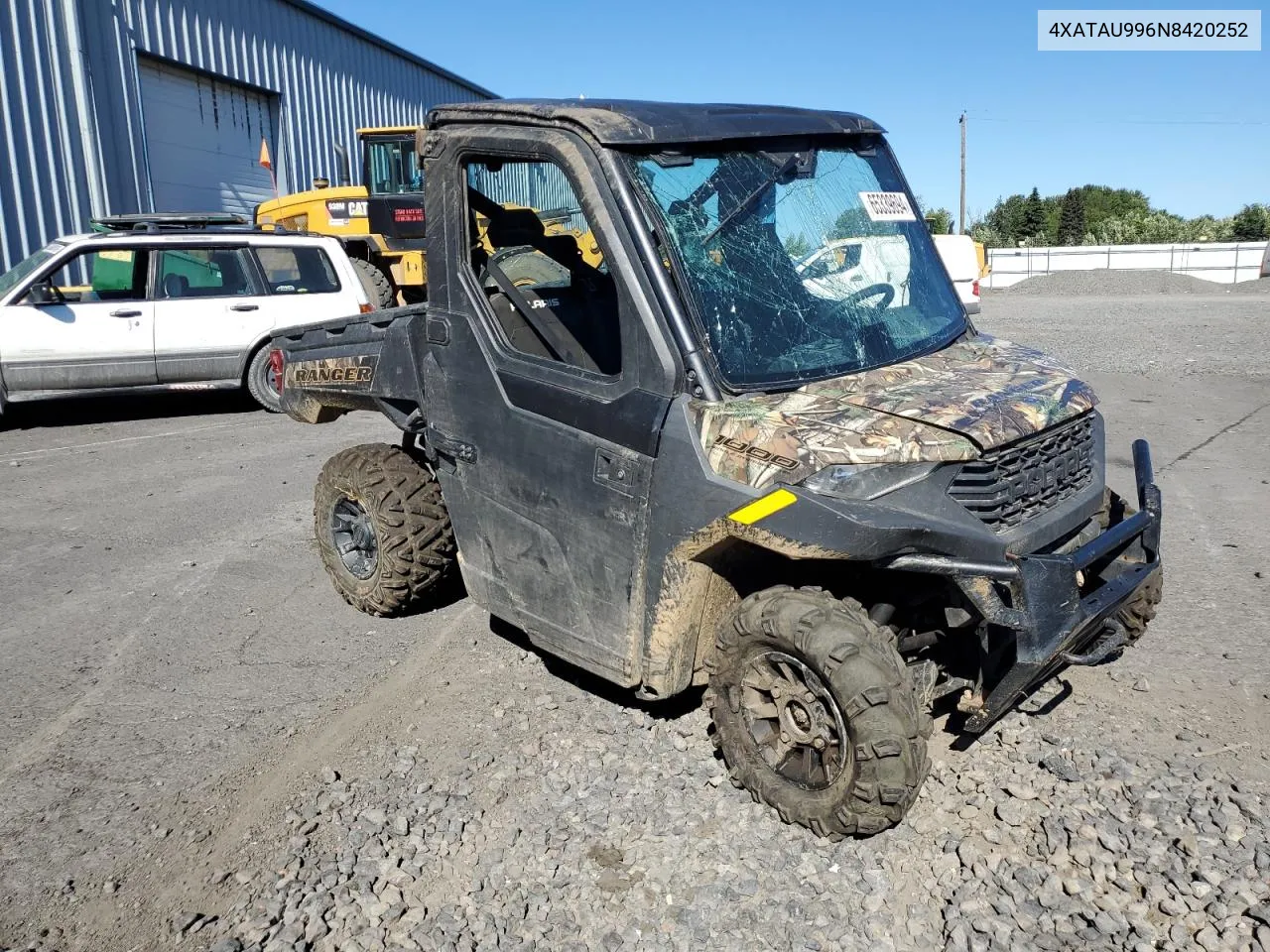 2022 Polaris Ranger 1000 Premium Winter Prep VIN: 4XATAU996N8420252 Lot: 65339694