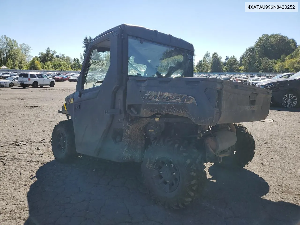 2022 Polaris Ranger 1000 Premium Winter Prep VIN: 4XATAU996N8420252 Lot: 65339694