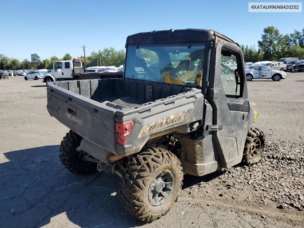 2022 Polaris Ranger 1000 Premium Winter Prep VIN: 4XATAU996N8420252 Lot: 65339694